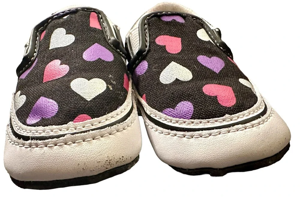 Vans Baby Crib Shoes Slip On Size 4 Soft Bottoms